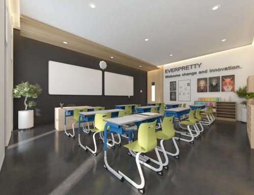 What are the characteristics of the classroom furniture design proposed by EVERPRETTY?